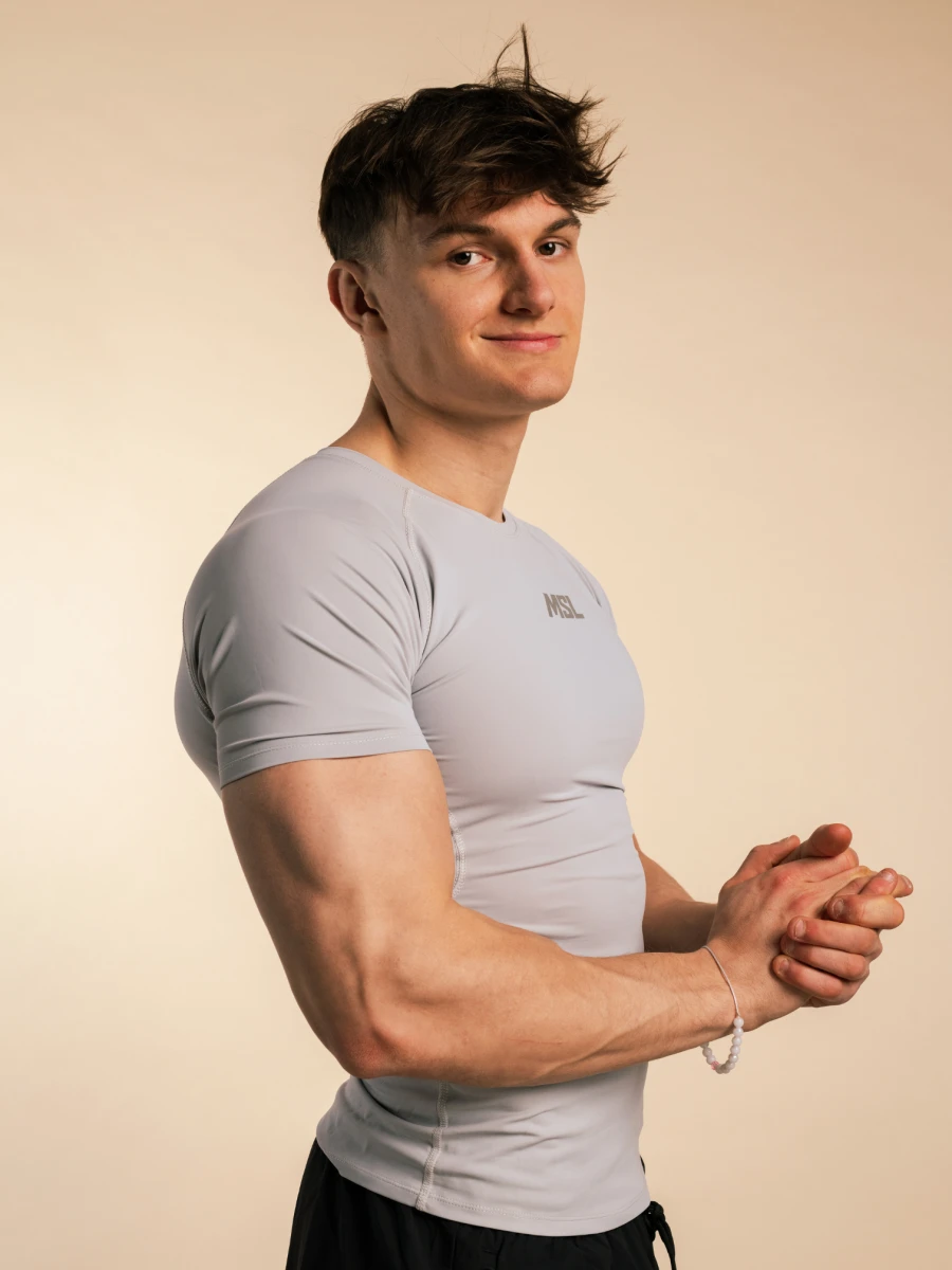 T-shirt High Compression Reflective - Cloud Gray | MSL - 2.png