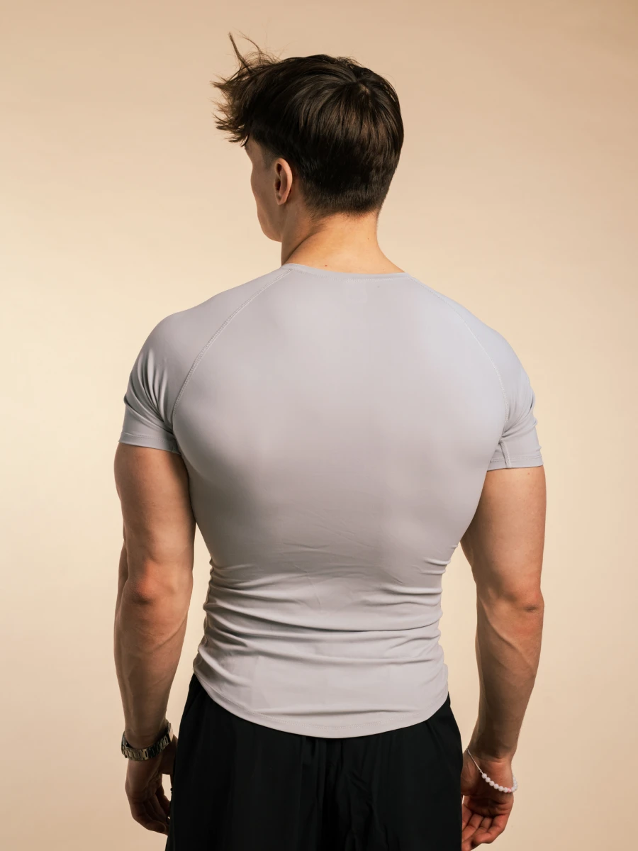 T-shirt High Compression Reflective - Cloud Gray | MSL - 4.png