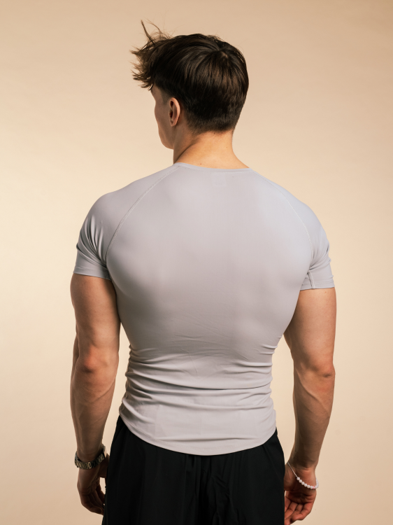 T-shirt High Compression Reflective - Cloud Gray | MSL - 4.png