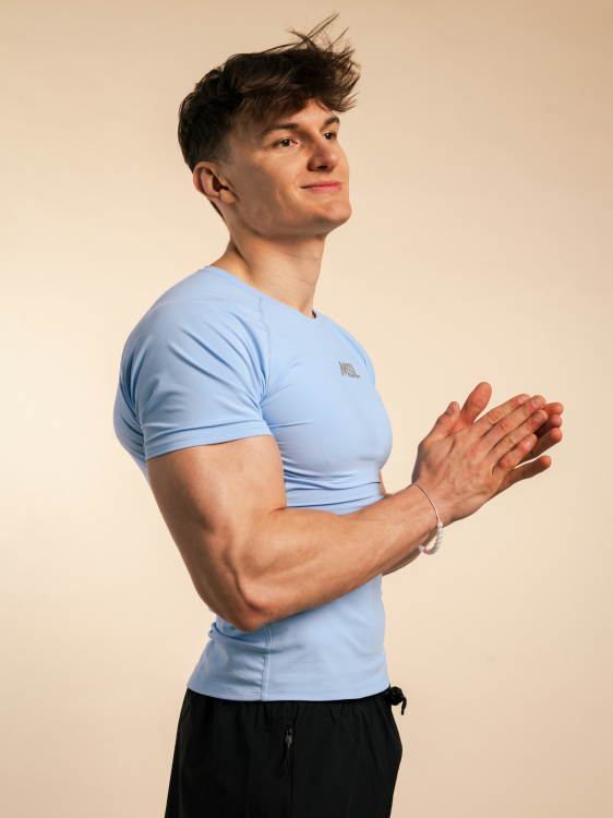 T-shirt High Compression Reflective - Baby Blue | MSL - 3.png