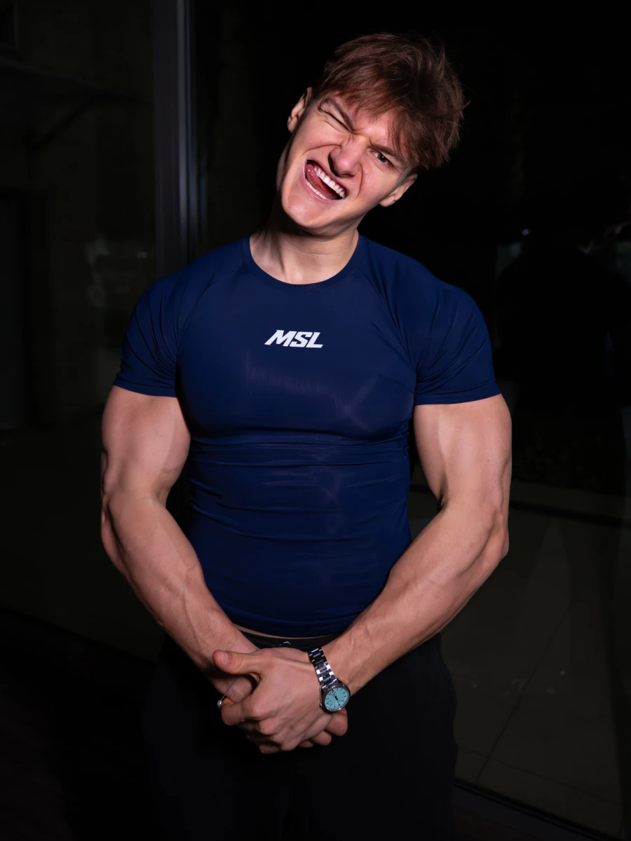 T-shirt High Compression Reflective - Deep Navy | MSL - 5.png