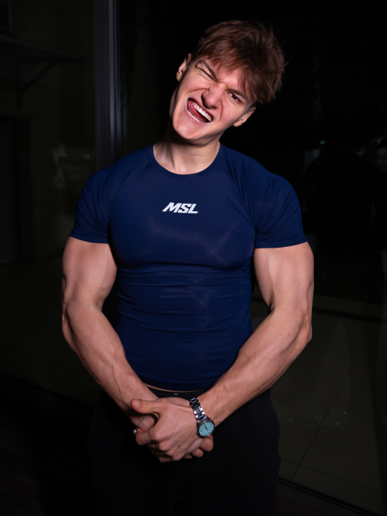 T-shirt High Compression Reflective - Deep Navy | MSL - 5.png