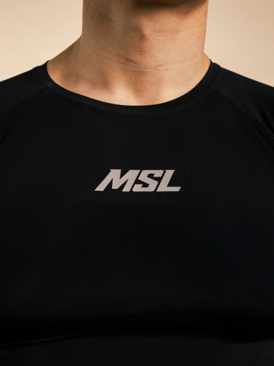 T-shirt High Compression Reflective - Black Onyx | MSL - 3.png