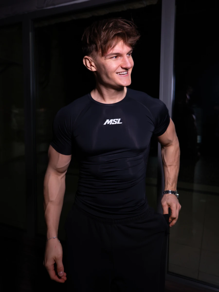 T-shirt High Compression Reflective - Black Onyx | MSL - 4.png