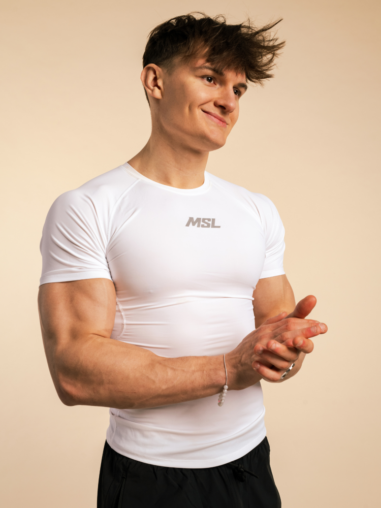 T-shirt High Compression Reflective - Arctic White | MSL - 2.png