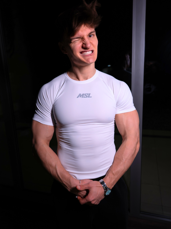 T-shirt High Compression Reflective - Arctic White | MSL - 5.png