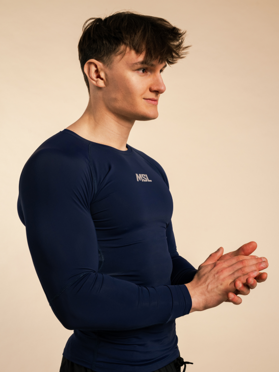 Longsleeve High Compression Reflective - Deep Navy | MSL - 3.png