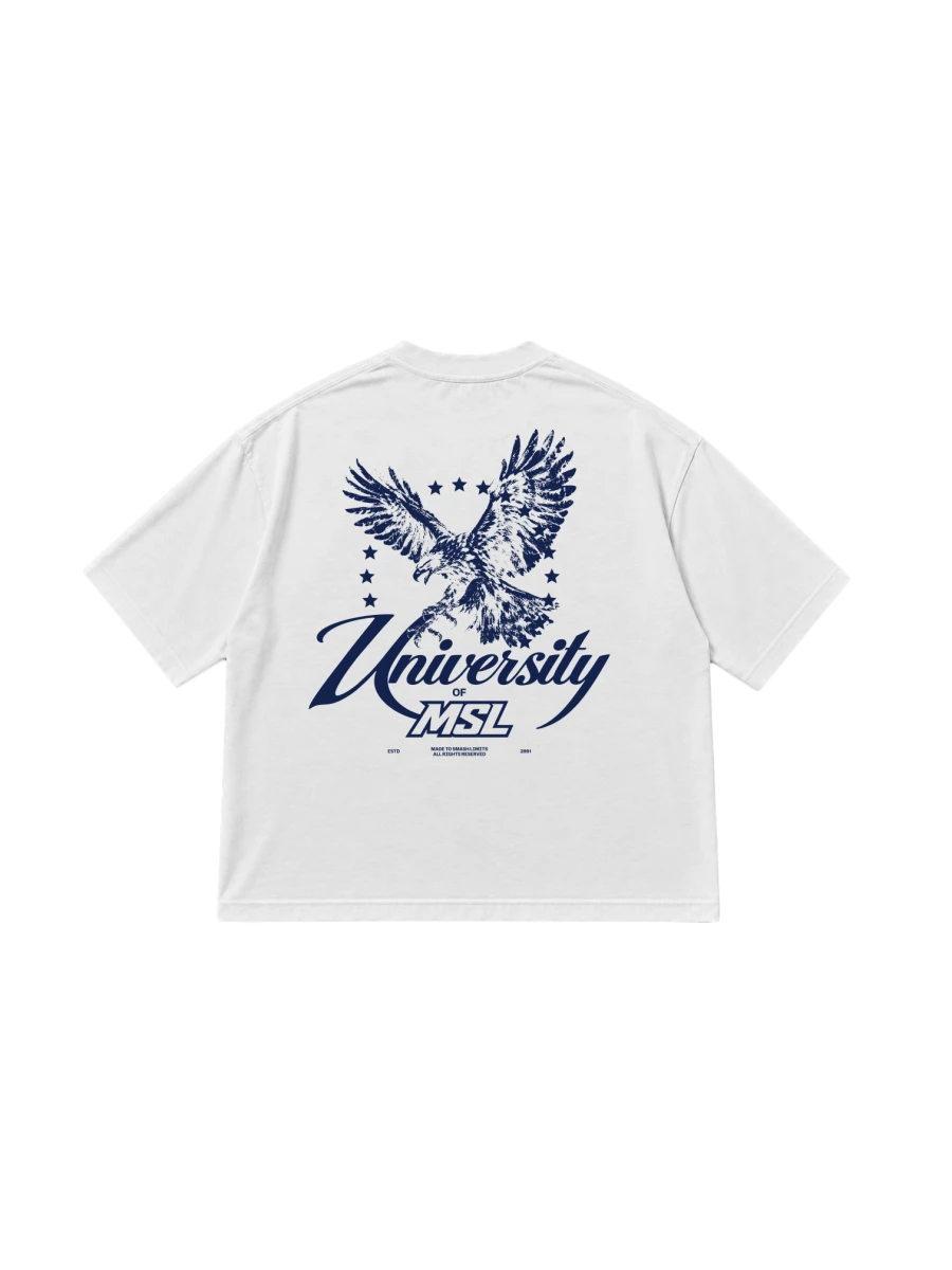 Koszulka Unisex Heavy Pump Cover - Pure White -Tył.jpg